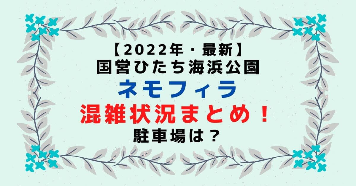 国営ひたち海浜公園ネモフィラ22混雑状況まとめ 駐車場は Eko Blog