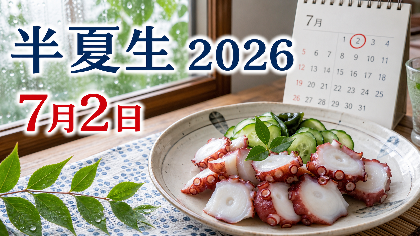 2026年の半夏生はいつ？7月2日にタコを食べる理由と地域の風習を整理