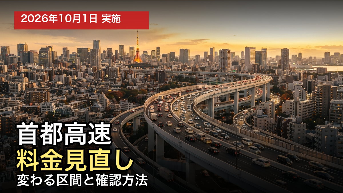 【2026年10月】首都高速の料金見直しで何が変わった？変わる区間と確認方法をわかりやすく