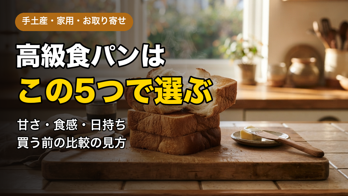 高級食パンの選び方5つの基準｜手土産・家用・お取り寄せで失敗しない比較の見方【2026年版】